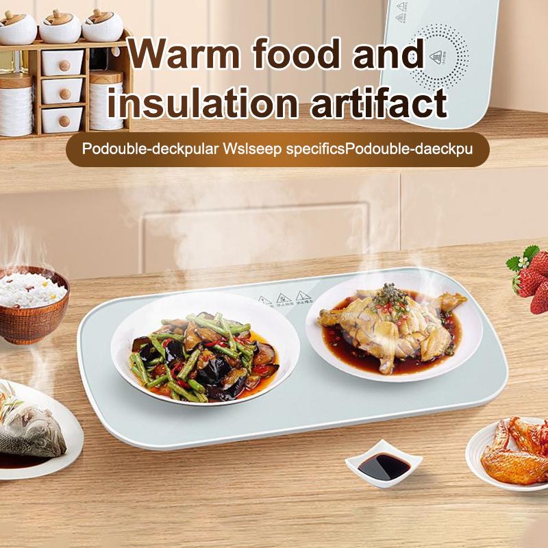 Wielofunkcyjna Elektryczna Taca Podgrzewająca Jedzenie Stała Temperatura Ciepły Talerz Szybkie Ogrzewanie Pełnej Powierzchni Ciepłe Potrawy