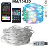 20M RGB LED Christmas Tree Lights String Lamp Outdoor Bluetooth App Remote Control Garland Fairy Lights Room Decoration