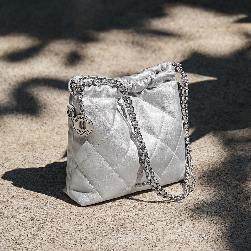 New 2025 Autumn Winter Fashion Design Chain Bag for Women, Niche High-end Crossbody Small Bag, Genuine Leather Women's Bag