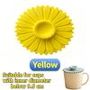Sonnenblumen Silikon Becherabdeckungen Tassen Deckel Mehrfarbig Universal Staubdicht Wiederverwendbar Hitzebeständig Tassen Deckel für Zuhause Büro Kaffee Tee Milch Getränke Tassen