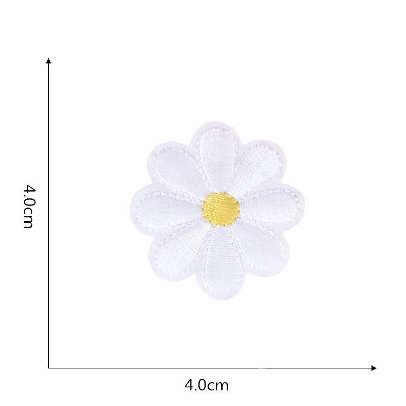 „Autocolante de broderie cu margarete mici pentru articole de îmbrăcăminte și manuale de bricolaj”