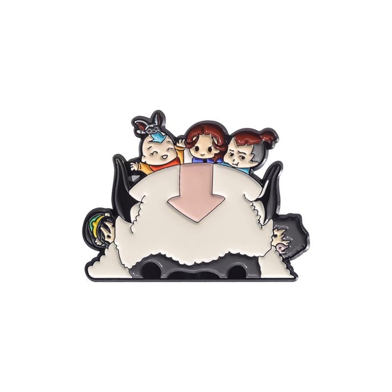 

Anime Cartoon Delightful Brooch Featuring A Cute Cow Design Perfect Decorative Badge For Kids
