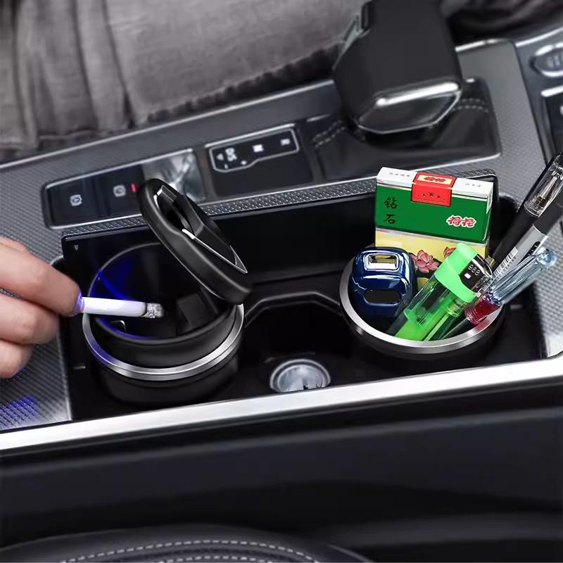 Car Cigarette Ashtray Cup LED Light Portable Detachable For Honda civic accord fit jazz pilot CRV odyssey passport city shuttle