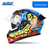 Jiekai Full Face Motorcycle Helmet – Unisex, All-Season, Cool and Safe Racing Design