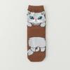 Women's Cute Cartoon Cat Mid-Calf Socks Cotton Japanese Lucky Cat Fashion Socks