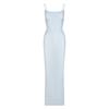 Skims Kardashian Yi Mengling same Spice Girl Threaded Suspender Dress Women's Halter Skinny Hip Wrap Long Skirt