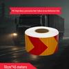In-Stock Reflective Arrow Safety Floor Stickers - Black, Yellow, Red, White for Warehouse Nighttime Use