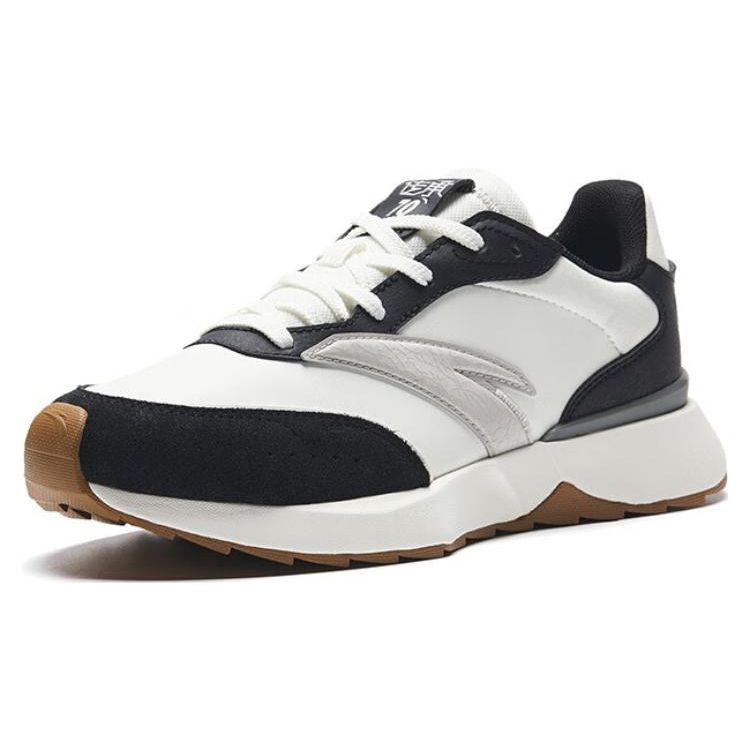 Anta Inheritance 70 Non-Slip Wear-Resistant Low-Top Casual Shoes Women sneakers White Black 122338879-7