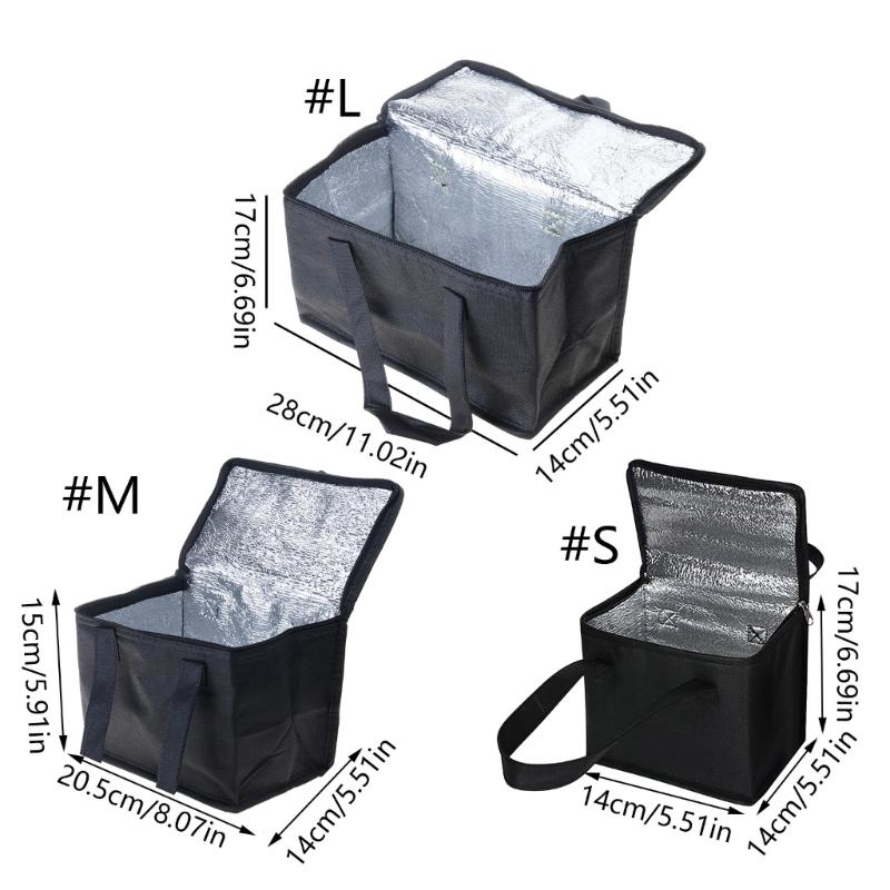 Lebensmittelliefertasche Groß Isoliert Picknick Lunch Kühlertasche Faltbar Kühlbeutel