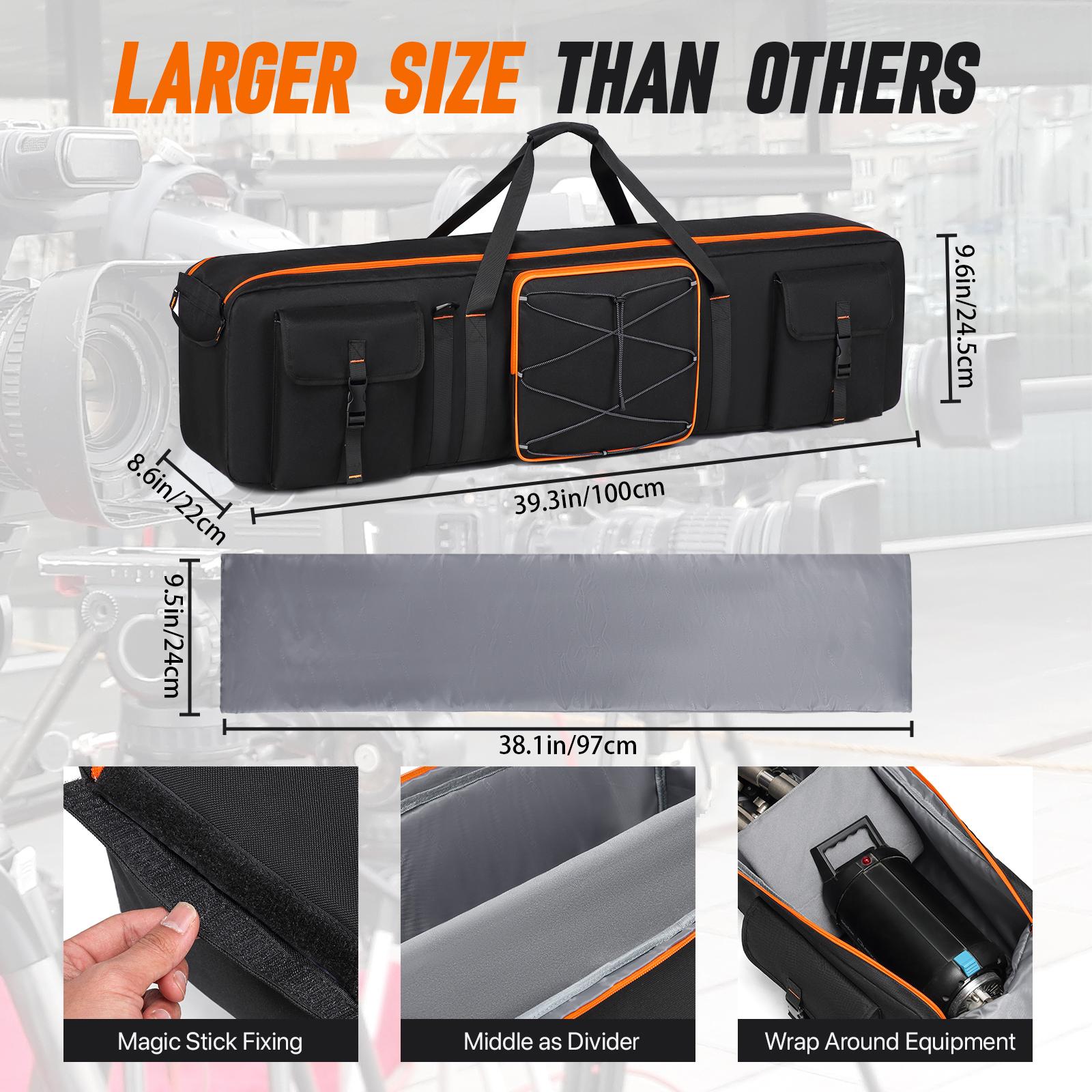 

126cm Tripod Bag For Photography Light Stands Backdrop Umbrellas Durable Padded Zipper Carry For Case Fotografia Accessories