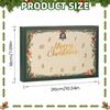 Weihnachtskalender Advent 2D Acryl Feiertagsmotive Dekorationen 24 Tage Positive Häkeltiere Weihnachts-Countdown-Kalender