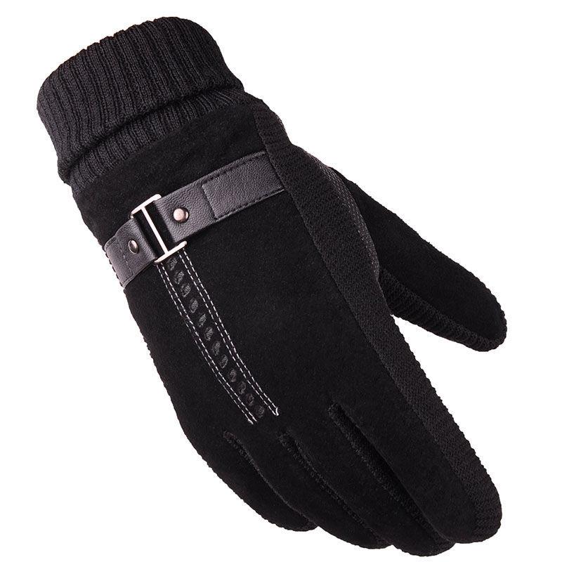 

Кожаные перчатки свиная кожа зимние теплые крестики-нолики винтовой дизайн стрелы мужские лыжные нескользящие кожаные перчатки One Size