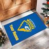Warrington Wolves Crystal Velvet Rug, Custom Name Text Personalized Non‑Slip Floor Mat for Home Decor Gift