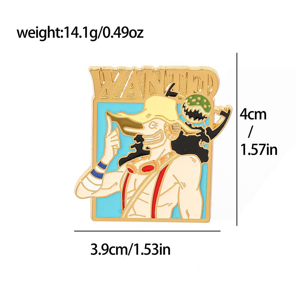 191 Spot ONE PIECE Brooch Riman Metal Badge Luffy Pirates One Piece Pin Accessories