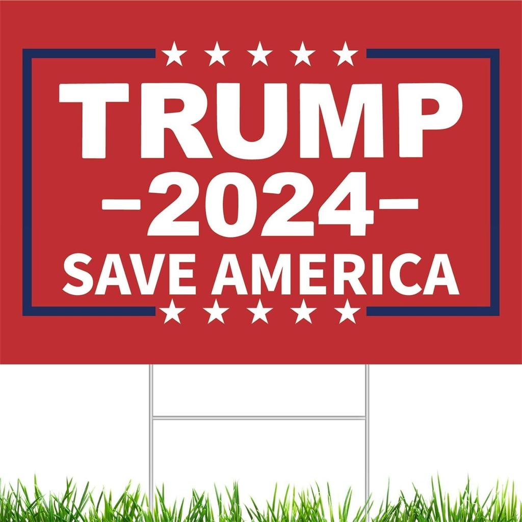 2025 Yard Flagge Schild mit H-Stangen - Beidseitig 18x12 Zoll, Plakat Gewählt Für Schilder Auslösende Schilder Dekoration Außenhof