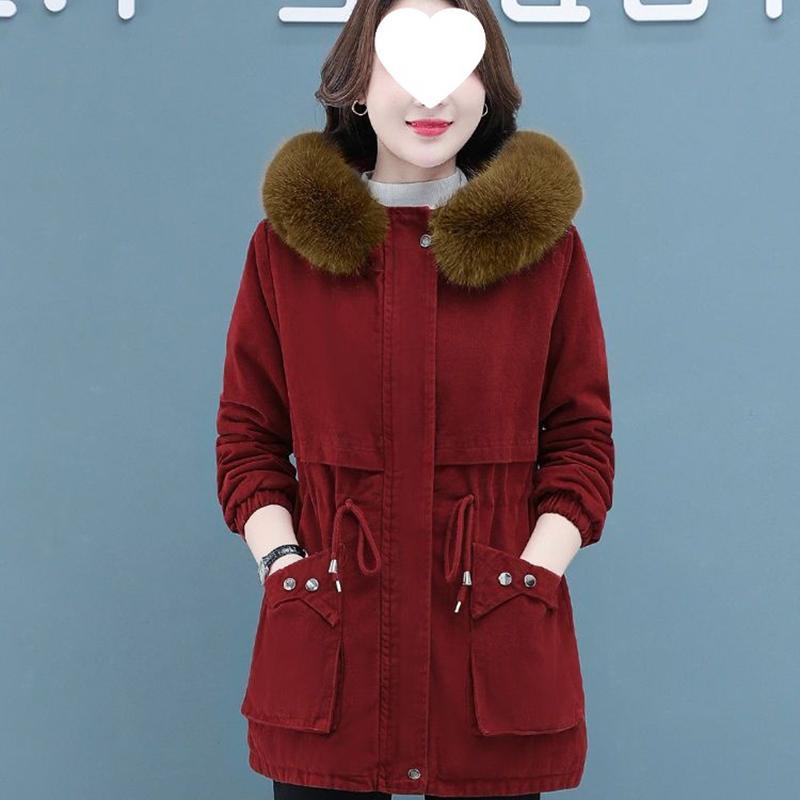 Padded Jacket Women's Short Winter Velvet Lamb Velvet Thickened Jackets