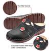 Women Clogs Sandals Soles Ladies Comfort Closed Toe Wedges Platform Shoes Soft Breathable Flower Slipper