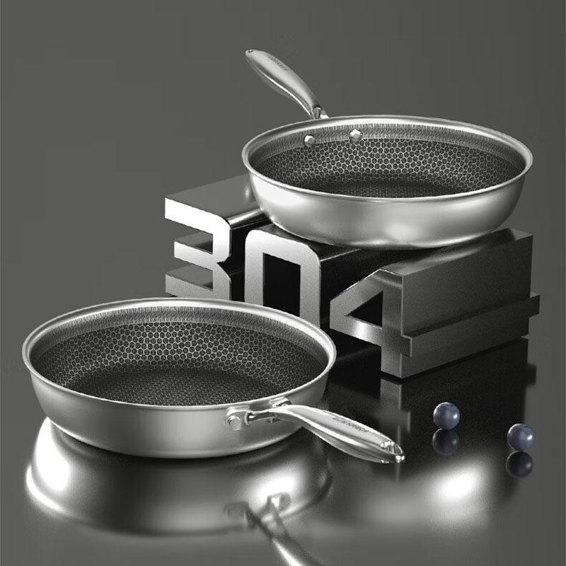 KOBACH Honeycomb Non-Stick 304 Stainless Steel Frying Pan