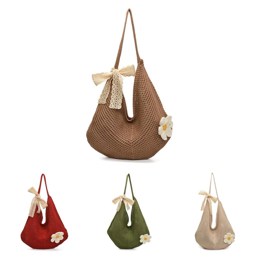 Summer Beach Woven Large Capacity Bag For Vacation And Casual Outings