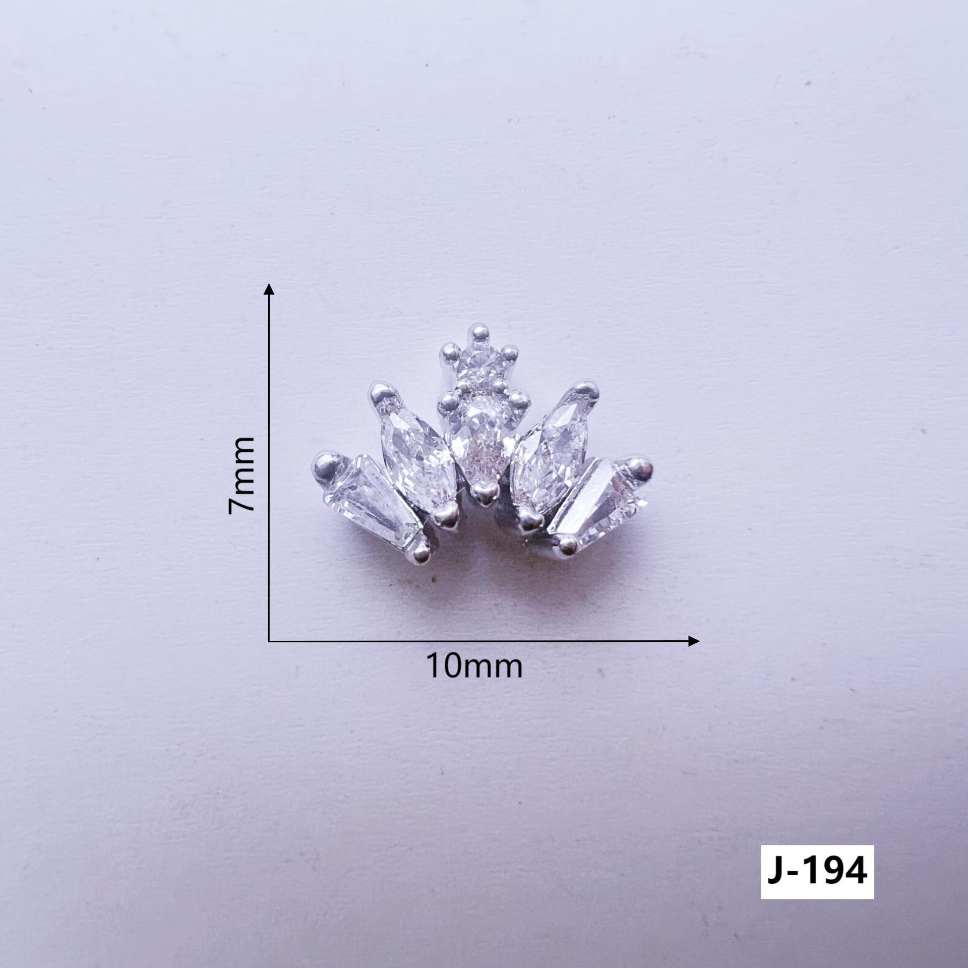 Elegant Cubic Zirconia Bow Tassel Nail Art Decorations