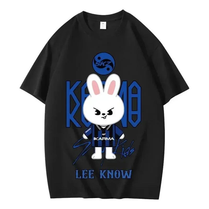 Camiseta Con Dise?o De Conejo Lee Know Skz Karma S разноцветный