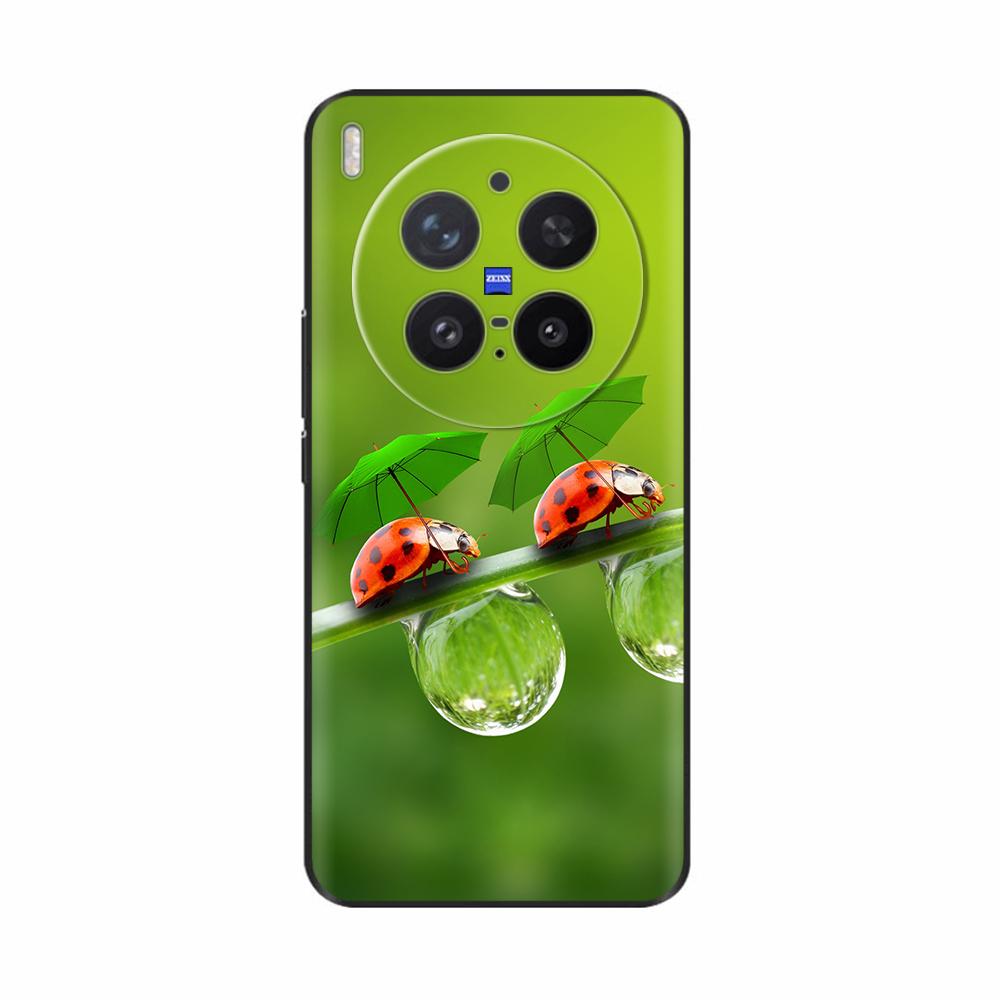 For VIVO X300 Pro Case Popular Flowers Cartoon Soft Silicone Phone Back Cover For Vivo X300 X 300 ShockProof Shell Bags Funda