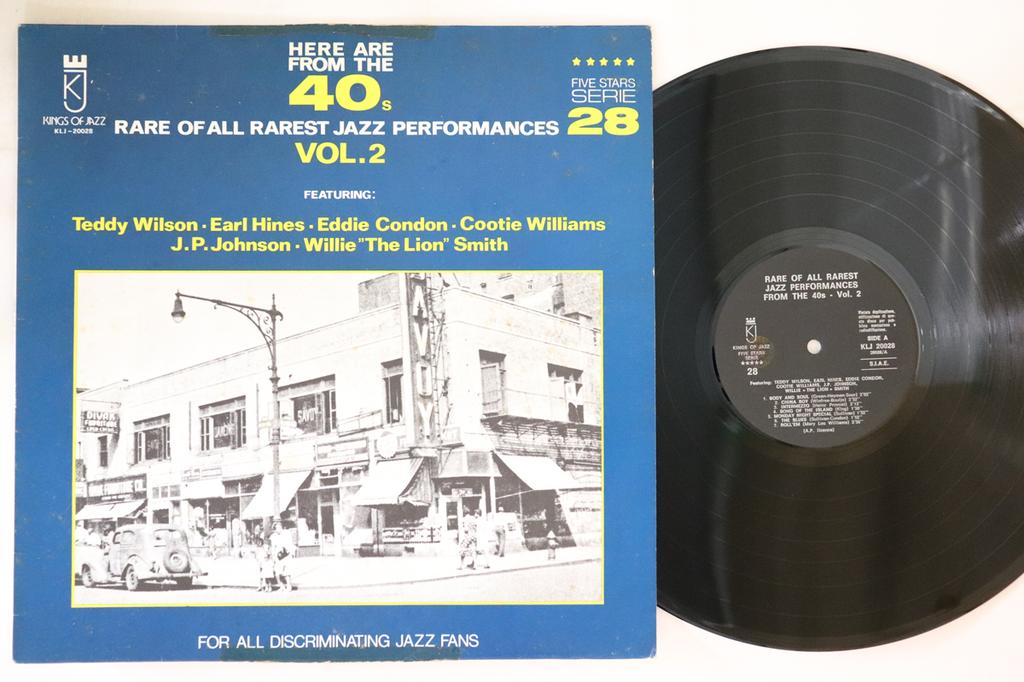 LP Record VARIOUS  Here Are From The 40s Rare Of All  KLJ20028 KINGS OF JAZZ Italy Jazz Used