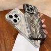 Luxury Bling Glitter Diamond Camera Protection Phone Case for iPhone 14 11 12 13 15 Pro Max Shiny Wave Ripple Pattern Hard Cover