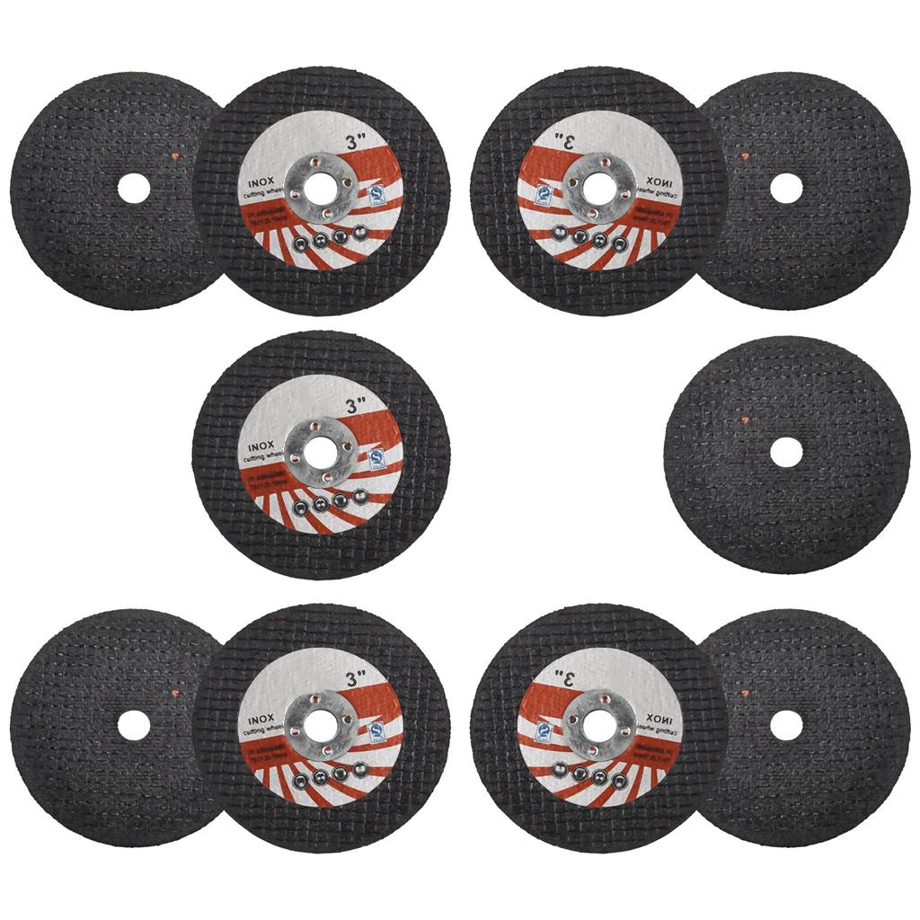 10pcs Mini Angle Grinder 75mm Grinding Wheel Grind Disc Bore Cutting Disc Multifunction Power Tool Accessories