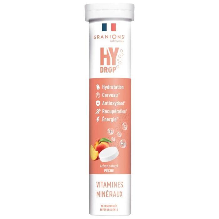 Granions Pastille Hydratation Electrolytes Hydrop Pêche Comprimés Effervescents 20 Pc(S) Enfants - Image 5