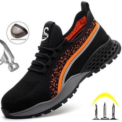Scarpe antinfortunistiche Uomo Donna Stivali da lavoro Scarpe da costruzione con punta in acciaio Stivali antinfortunistici traspiranti Sneakers da lavoro antiurto Scarpe da lavoro da uomo