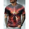 T-shirt Homme Été Impression 3D Col Rond Mode Polyvalent Tendance Respirant Décontracté