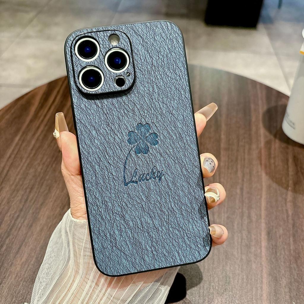 For IPhone 17 New Phone Case Clover for Apple 16 Promax with Hanging Rope 15 Full Pack Protective Cover