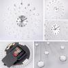 Gypsophila Diamond Fashion Wall Clock Wrought Iron Clock European Style Creative Decoration Clock Vintage Metal Art Wall Clock