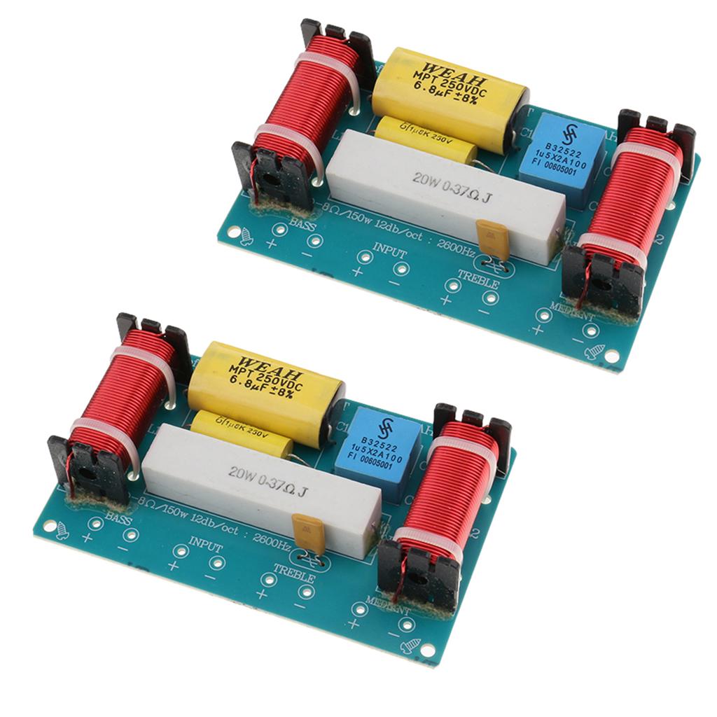 Berufs 3 Wege Lautsprecher Crossover Audio Filter Frequenzteiler für Car Berufs 3 Wege Lautsprecher Crossover Audio Filter Frequenzteiler für Car