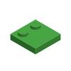 50g/90PCS 33909 2x2 Modified Thin Block Moc Color Accessories Compatible with Brick DIY Children's Toy Assembly Parts
