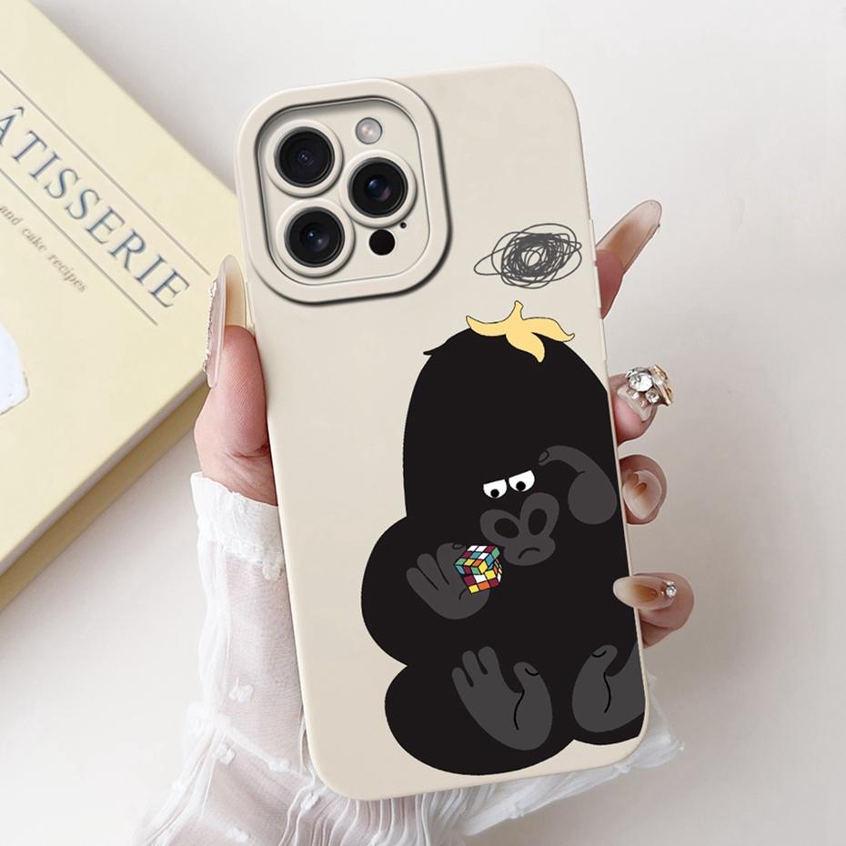 Objektiv-Schutzhülle für iPhone 15 Pro Max iPhone15 15Pro Niedlich Lustig Cartoon-Stil Gelee Silikon Weiche Handyhüllen