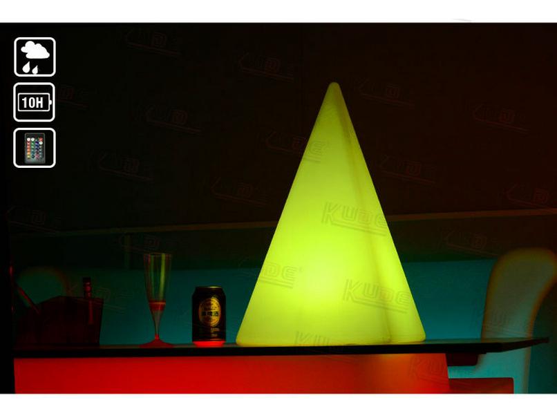 Waterproof RGB LED Pyramid Table Lamp: Outdoor/Indoor Decorative Light