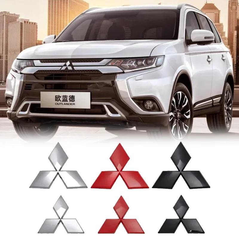 ABS Car Front Rear Badge Grille Emblem for Mitsubishi Outlander Ralliart Lancer ASX Pajero Eclipse Delica EVO Grandis Colt