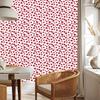 Hearts Wallpaper White, Red and Coral 50x1000