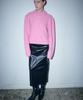 Owaiwai Boucle Half-Neck Wool Knit_Pink