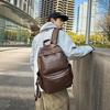Schoolbag Wholesale New Large Capacity PU Backpack Fashion Versatile Travel Computer Backpack Trend Leisure Student School Bag