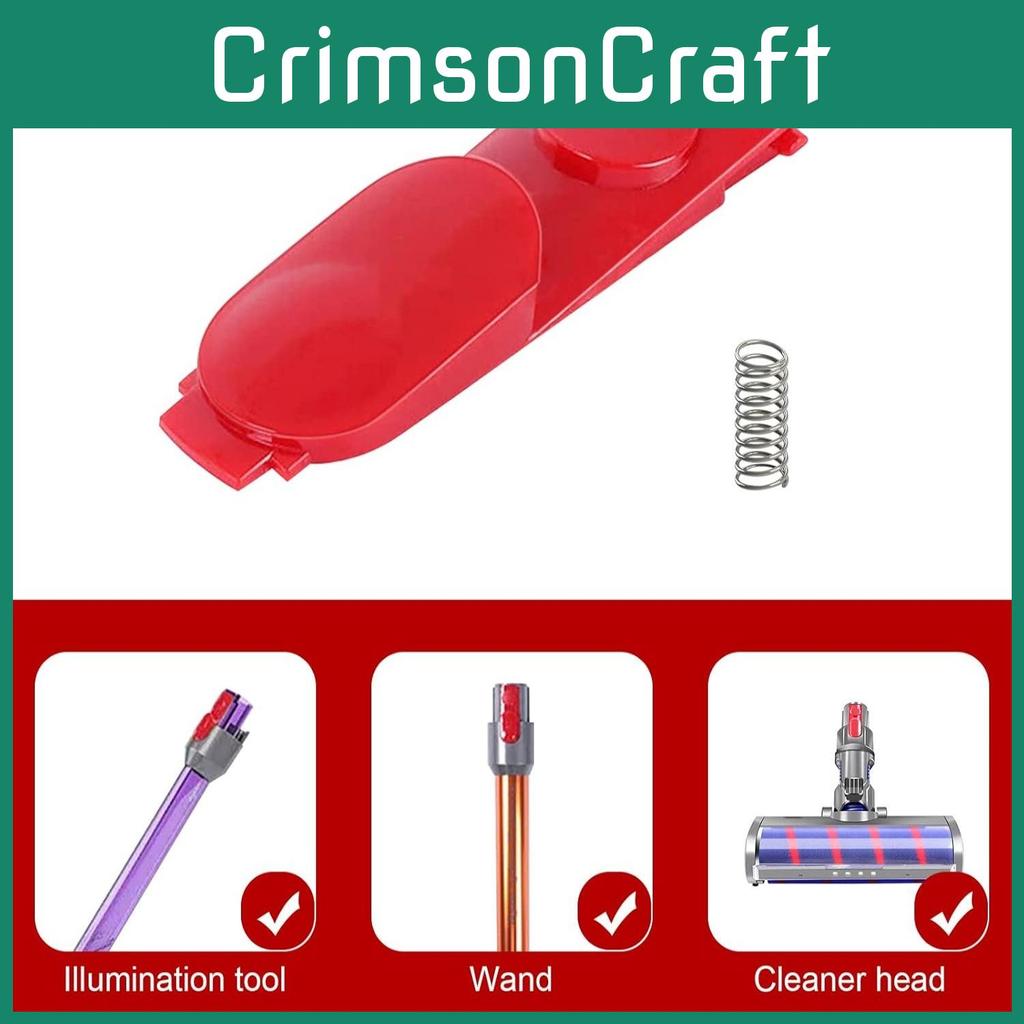 Dyson Vacuum Button Replacement Red Color With Spring For V7 V8 V10 V11 V15 Models