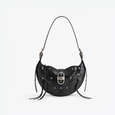 Stylische Damen Unterarmtasche Neue Horn Pendler Leder Motorradtasche Designer Trend Fransen Leichte Luxus Damen Umhängetasche