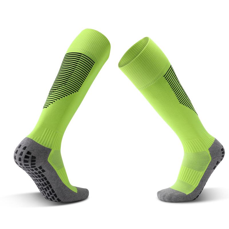 

Professional Football Fitness Activities Socks Knee-High Non-slip Breathable Long Stocking Soccer Compression Circulation Practical Use US 7-10 EU 39-45 зелений