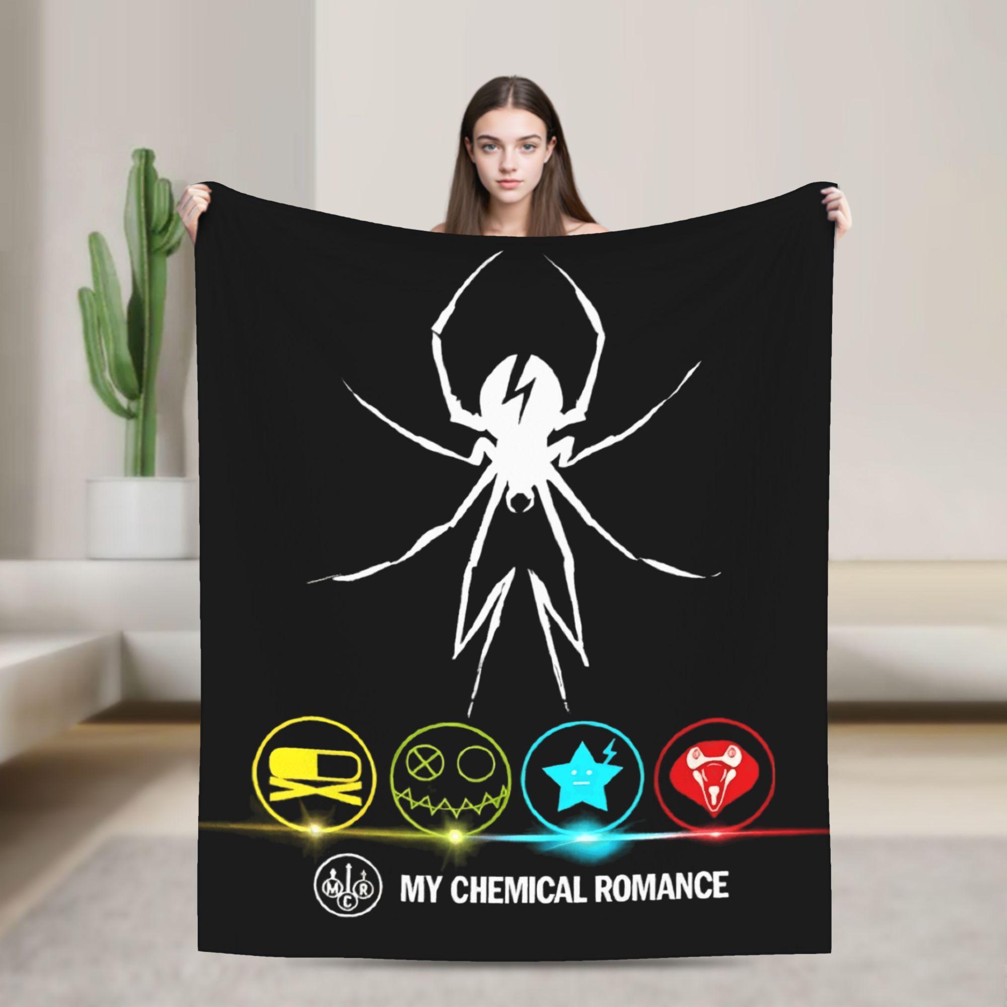 I m Not Ok My Chemical Romance Blanket Decorative Flannel Throw Blanket For Couch Bed Super Warm Custom Quality Bedspread Gift 75x90cm