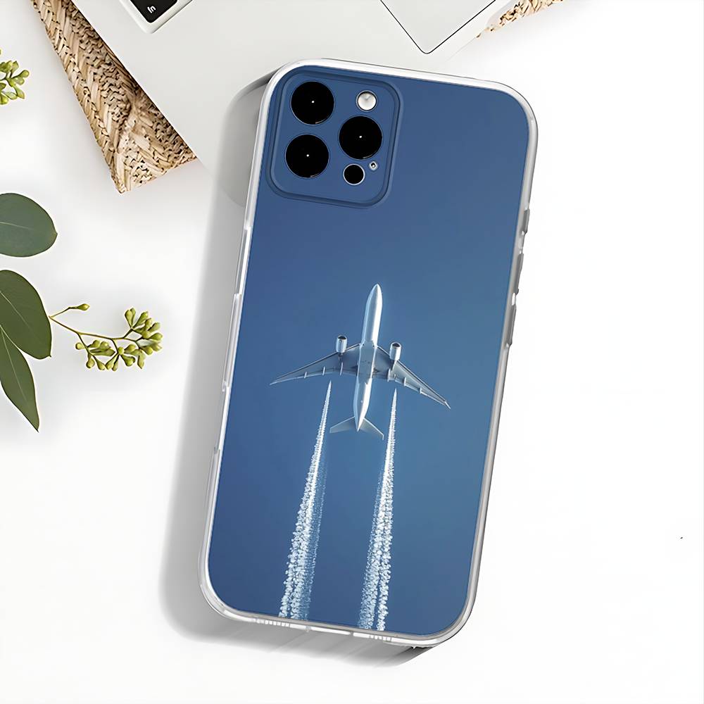 Concorde Air France Phone Case For iPhone 17,16,15,14,13,12,11 Pro,Max,Plus,X,XS,XR,SE4,E Mini Transparent Soft Cover