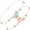BFF Armbänder für 2 - Schmetterling Passend Verstellbar Beste Freunde Handgemachte Freundschaftsarmbänder Schmuck Geschenke für Teenager Mädchen Frauen