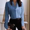 New Autumn/Winter Fashionable V-neck Lace Long-sleeved Blouses for Women