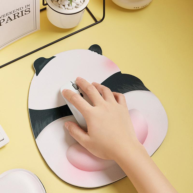 Niedliche rosa Po Panda Mauspads Silikon Handgelenk Mauspads Kreative lustige Maus Handauflage Computer Büro Rutschfeste Mauspads